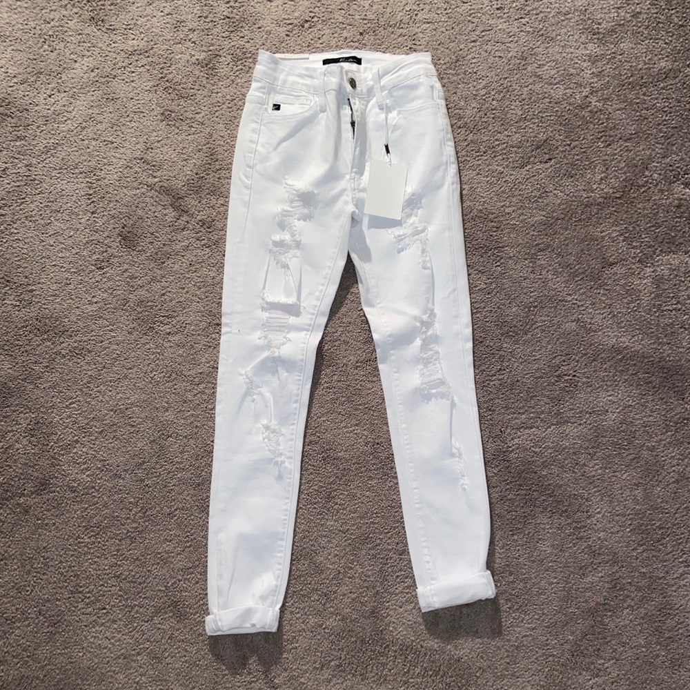 Kancan white ripped jeans
